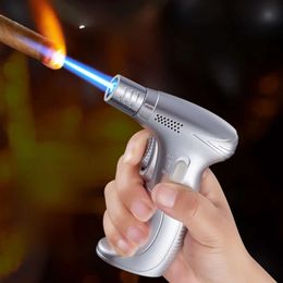 Handheld Welding Gun Three-fire Flame Gun Igniter Windproof Lighter Point Moxibustion Cigar Barbecue Baking Wholesale