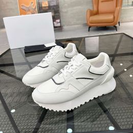 Light Men's Trendy and Fashionable Youth Versatile Toe Layer Cowhide Anti Odour Lightweight Sports Running Shoes for Men