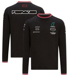 F1 2023 Team T-Shirt Summer Long Sleeve Racing Driver T-Shirt Men's Fan Racing Suit Plus Size Can Be Customized