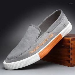 Casual Shoes Men's Canvas Fashion Slip On Breathable Lightweight Comfortable Men Summer Lazy Flat 9024