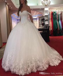 2019 Vintage Saudi Africa Long Lace Ball Gown Wedding Dress Cap Sleeves Middle East Dubai Style Bridal Gown Plus Size Custom Made6115016
