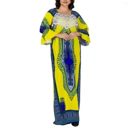 Plus Size Dresses PlusSize Caftan Traditional Dress Abaya For Women's Kaftan African Beach Home Dashiki Loungewear Short Sleeve Cover Up