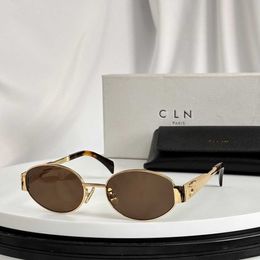 high quality mens Sunglasses Designer sunglasses women C 40235 oval beach Classic retro luxury eyeglass UV400 unisex value with box QO1K JXTS