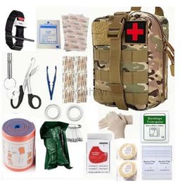 First Aid Supply Outdoor Camping First Aid Kit Knapsack Emergency Life-Saving Equipment And Mens Hiking Camping Car Boating Travel d240419