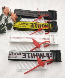 Correct Version of Thick Canvas Belt Hip Hop Industrial Style Computer Embroidery Letters4510325