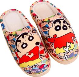 Mann Frauen Hausschuhe Crayon Shinchan Winter Home Japanische Cartoon Anime Pantufa Zapatilla 47s1048012