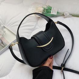 Shoulder Bags Small Fashion PU Leather Crossbody Bag With Short Handle For Women 2024 Designer Summer Purses And Handbags