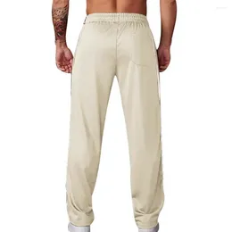 Men's Pants Side Stripe Joggers Loose Fit Sport With Elastic Waist Detail For Gym Training Jogging Comfortable