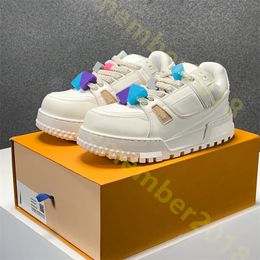 10A Designer Trainer Maxi Sneaker For Men Women Luxury Leather Casual Shoes Lace-up Colourful Beads Outdoor Sports Fashion Trainer With Box Size 35-45 R49