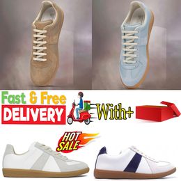 2024 Sneakers loafer Leather woman vintage mens Designer trainer luxury margielas White Casual shoes tennis casual Outdoor masions shoes GAI