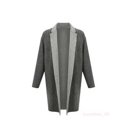 Women's Coat Cashmere Coat Designer Fashion Coat MaxMaras Womens Grey Coat