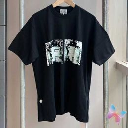 Men's T-Shirts Summer Harajuku CAVEMPT Tshirts Mosaic Abstract Pattern Short Sle Men Women Oversized Streetwear High Quality Cotton T-Shirt J240419