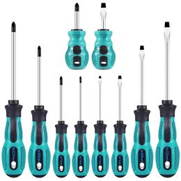 Repair Tool Set-Magnetic Precision Screwdriver Kit with and Flat Head Non-Slip Handle Screwdriver Tool Set 240418