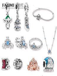 2022 New Winter Popular 100 925 Silver Necklaces Rose Pumpkin Magical Moment Dangle Original Jewelry For W3179670