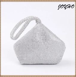 Bags Soft Rhinestones Evening Bags Zipper Diamonds Mini Clutch Black Gold Silver wedding Party Handbags Female Luxury Purse Wallets