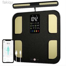 Body Weight Scales Scale for Body Weight 8 Electrodes High Accurate Rechargeable Composition Analyzer with BMR Index Body Fat 240419