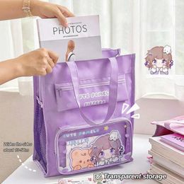 Storage Bags Durable Student Tote Bag Eco-friendly Children Handbag Portable Cartoon Design