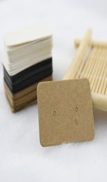 100pcslot Whole Fashion Jewellery Ear Studs Packaging Display Tag Thick Kraft Paper Earring Card Jewellery Tags 25x35cm3249889