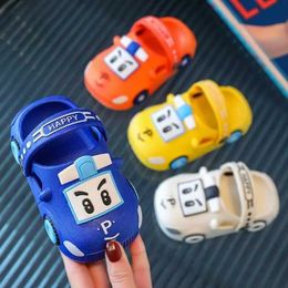 Slipper pantuflas Cartoon Child Sandals Summer New Anti slip Car Boy Slippers Lightweight Girls House Shoes Child Shoes girl shoeL2404