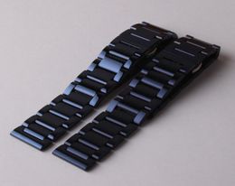 New 2018 fashion style butterfly buckles watchband blue stainless steel metal watch strap bracelet for watches samsung gear fronti6061544