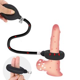 Lock Sperm Inflated Penis Rings sexy Toys For Men Couples Chastity Device Exotic Accessories Cock Rings Penis Enlargment 18 sexyy