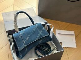 Luxury Brand flap Leather Female Casual Designer Handbag Classic Flap Women's Denim Bag handbag shoulder bags Original Brand Fashion purse