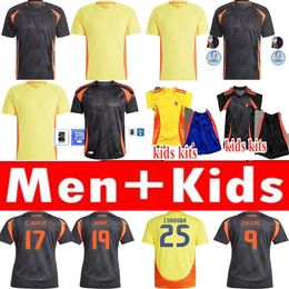 Camisetas ColOMbiA JAMES Soccer Jerseys Kit fan version 24/25 Copa America CoLUmBIa National Team Home Away KIDS man Luis Diaz Cordoba M.Cassierra Football Shirt