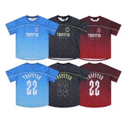 Men's T-Shirts Limited New Trapstar London Men's T-shirt Short Sleeve Unisex Blue Shirt For Men Fashion Harajuku Tee Tops Male T Shirts Fashion Clothing Y435356