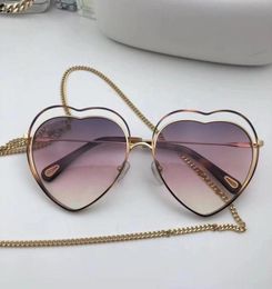 LuxuryNew fashion designer women sunglasses Heartshaped Hollow frame with frame clear Coloured lens ultralight eyewear 1318468206