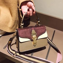 Shoulder Bags 2024 Style Mini Handbag Ladies Fashion Small Bag Simple Retro Wide Strap Messenger Wallet