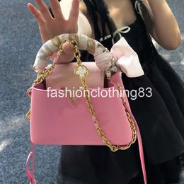 Cowhide Handbags Purse Luxury Designer Tote Bags Women Capucines Bag With Gold Chains Hardware Accessories Shoulder Crossbody Wallet