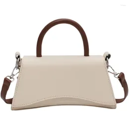 Shoulder Bags Simple Style Small PU Leather For Women 2024 Summer Luxury Brands Trendy Elegant Baguette Handbags