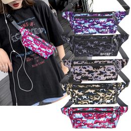 Waist Bags Multifunction Messenger Canvas Bag Camouflage Sports Handbag Mobile Phone Coin Purse Grocery Valentine's Day Gift