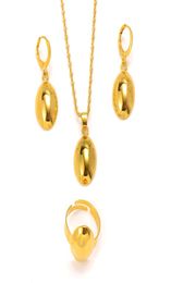 10k Never Broke Again Gold set Jewelry Beads Round Ball Pendant Necklace Earrings Ring set Indian Traditional Bollywood4072889