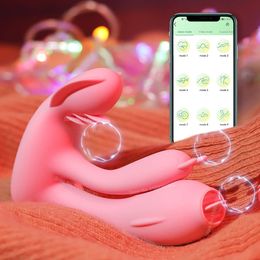 Briefs Wireless Bluetooth Remote Control APP Dildo Wearable Vaginal Panties Rabbit Vibrators Adult Women Clitoris Masturbators Sex Toy