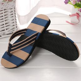 Mens Outdoor Flip Flops Fashion Colour Blocking Non Slip Breathable Slippers Sandals Summer Indoor Home Men 240416