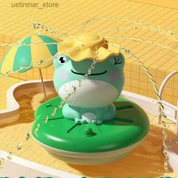 Sand Play Water Fun Bath Toys Water Floating Rotation Frog Sprinkler Shower Game Children Swimming Bathroom For Children Birthday Gift New 2022 L416