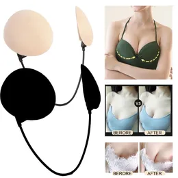 Bras Summer Thin Gather Nipple Patch Underwear Accessories Deep Plunge Bra Kit Push-up Frontless Backless Strapless For Dress