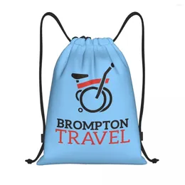 Shopping Bags Bromptons Bike Drawstring Bag Women Men Foldable Gym Sports Sackpack Training Storage Backpacks