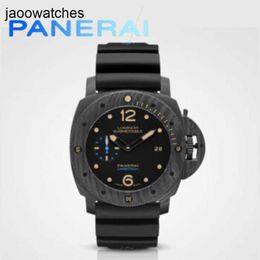Panerai Watch Luminor Mens Watches Diving Series Pam00616 Wristwatch Carbotech Counterclockwise Rotating Bezel with Indexing Scale