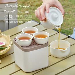 Teaware Sets Portable Outdoor Traveling Mini Tea Set Fashion Car Chaoshan Simple Cup Cups And Saucer