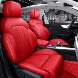 Custom Fit Car Accessories Seat Covers For 5 Seats Full Set Top Quality Leather Specific For Audi A1 Front and Rear Seats