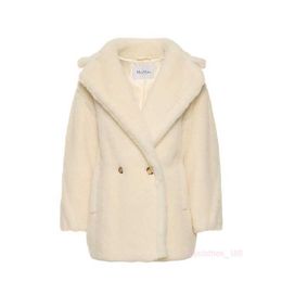 Women's Coat Cashmere Coat Designer Fashion Coat Trendy Max Maras Espero Wool Blended Double Breasted Coat