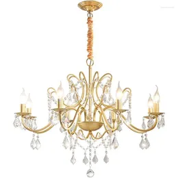 Chandeliers Coffee Iron Chandelier Lighting Led Ceiling Hanging For Living Room Light Restaurant Gold Home Fixture