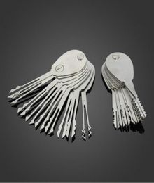 20psc Foldable Lock Opener Double Sided lock picking tools Lock Pick Set Locksmith Tools3003530