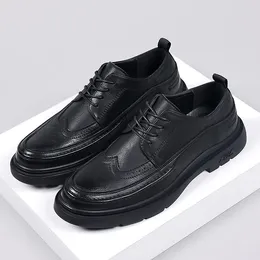 Dress Shoes WAERTA Men's Cow Leather Business Casual Fashion Office Wedding Oxford Men Comfort