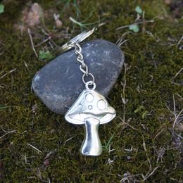 Keychains Metal Natural Cute Mushroom For Women Men DIY Handmade Jewelry Souvenir Gifts