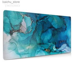 Mouse Pads Wrist Rests Marble Mouse Pad Gamer XL HD New Large Mousepad XXL Mouse Mat Non-Slip Soft Carpet Laptop Mice Pad Y240419