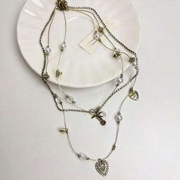 Vintage Necklace Mediaeval Love Niche New Collarbone Chain for Women