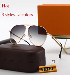 letter sunglasses Fashion mens womens Eyeglasses designer highquality Frame Wood Legs 2343 Sun glasses lunettes de soleil6938100